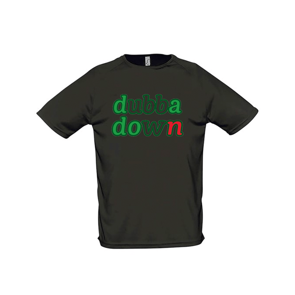 Image of Black Designer Custom-Fit Mesh Dubba Down (Front/Back)