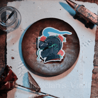 Image 2 of Carnation Helm Sticker - Nature's Reclamation Series