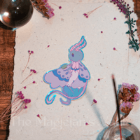 Image 2 of Slumber Moth Sticker - Holographic Finish
