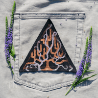 Image 1 of Folk Art Pyramids - Painted Patches