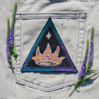 Image 2 of Folk Art Pyramids - Painted Patches