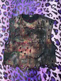 Image 1 of Distressed Industrial Cropped Tee