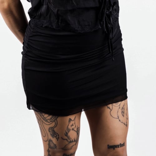 Image of Mesh Mini Skirt