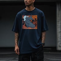 Blue Woodgrain Tee