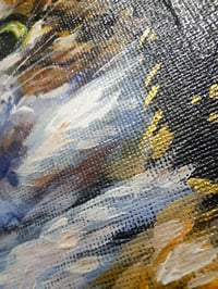 Image 3 of Kitty sippin' , 8"x8" original!