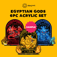 Image 1 of Egyptian Gods Acrylic Standee Sheet