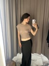 knitted top Luna in dust pink