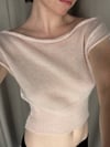 Knitted top Luna in balerina pink 