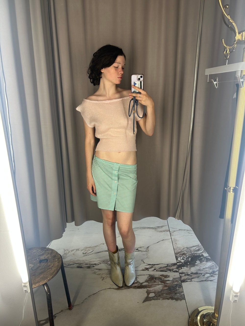 Knitted top Luna in balerina pink 