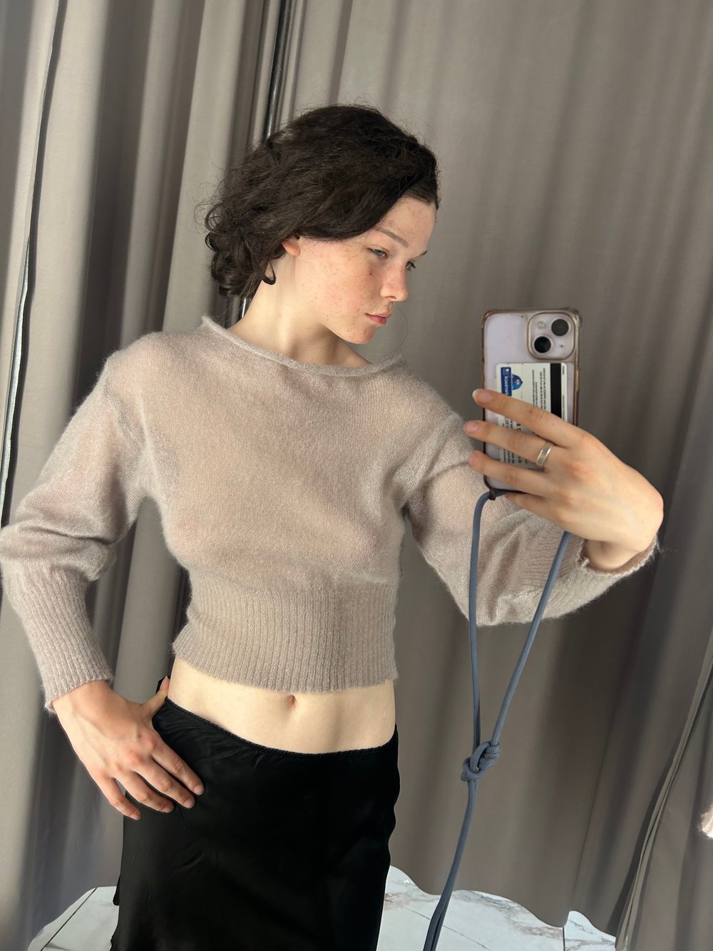 Luna top with long sleeves