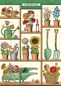 Image 1 of Cavallini & Co. Gardening Poster, Archival Paper, Matte Print