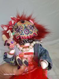 Image 7 of Dia De Los Muertos Dolls, Day of the Dead Dolls, Sugar, Candy Skull Handmade