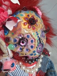 Image 12 of Dia De Los Muertos Dolls, Day of the Dead Dolls, Sugar, Candy Skull Handmade