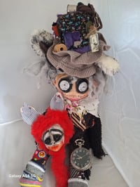 Image 6 of Coraline Mini-me The Mad Hatter unique Handmade art doll Collectable one of a kind  Art doll