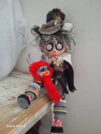 Image 1 of Coraline Mini-me The Mad Hatter unique Handmade art doll Collectable one of a kind  Art doll