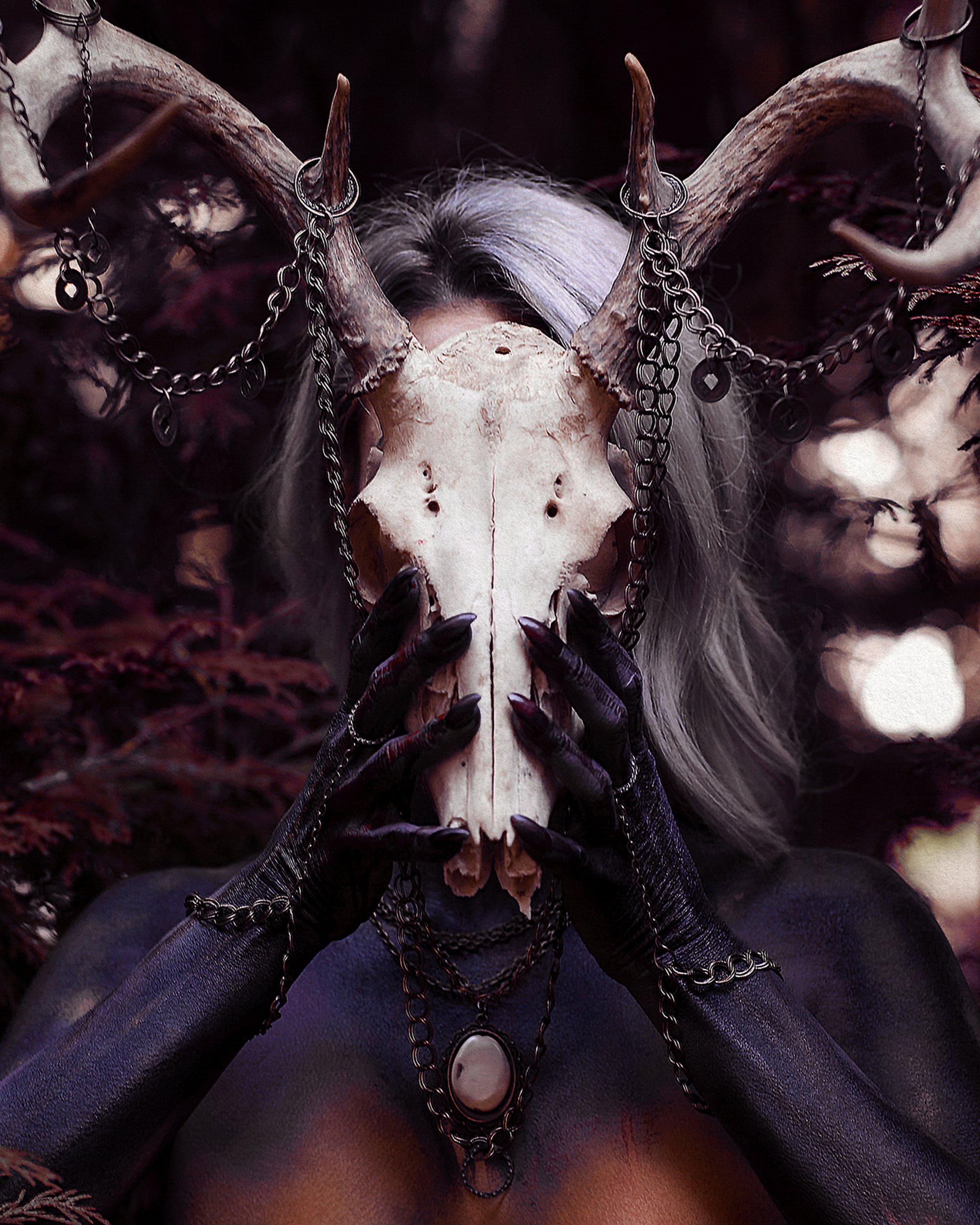 Dark Rituals Purple- Fine Art Matte Print | SpaceWolf