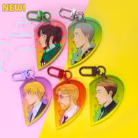 Image 3 of Attack on Titan Heart Ship Keychains