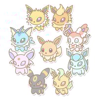 Image 1 of Eeveelutions Sticker Flakes