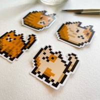 Image 2 of Pixel Cat Sticker Bundle, vinyl sticker