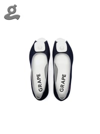 Image 3 of Denim Detachable Anti-Theft Buckle Wedge Heels