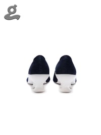 Image 4 of Denim Detachable Anti-Theft Buckle Wedge Heels