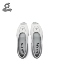 Image 3 of White Sports Peep-Toe Wedge Shoes
