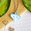 Manta Ray Stainless Steel Necklace
