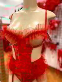 Image 1 of Cupless Fetish Teddy