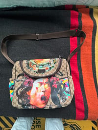 Image 1 of Vintage Gucci Messenger Bag — Custom Art by David Michael of Every Icon