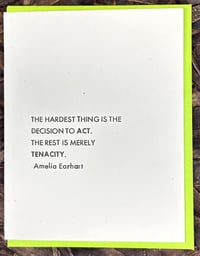 Tenacity - Amelia Earhart