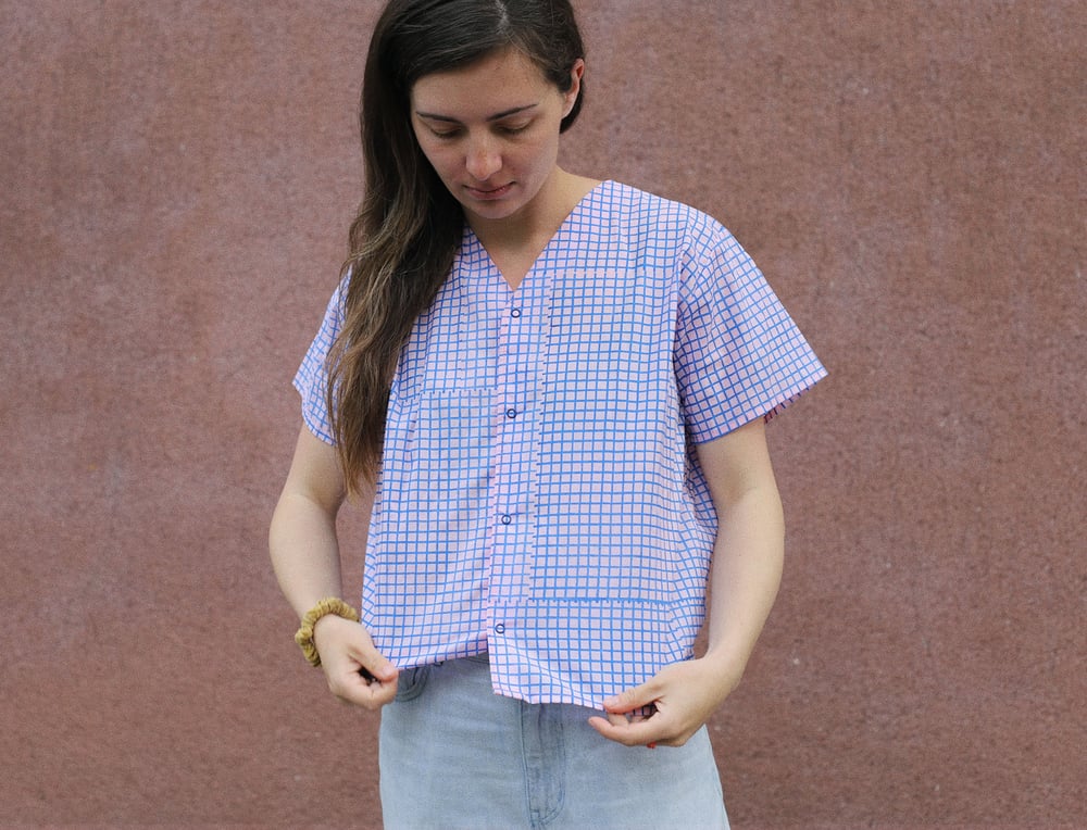 Image of GRID PINK SHIRT 