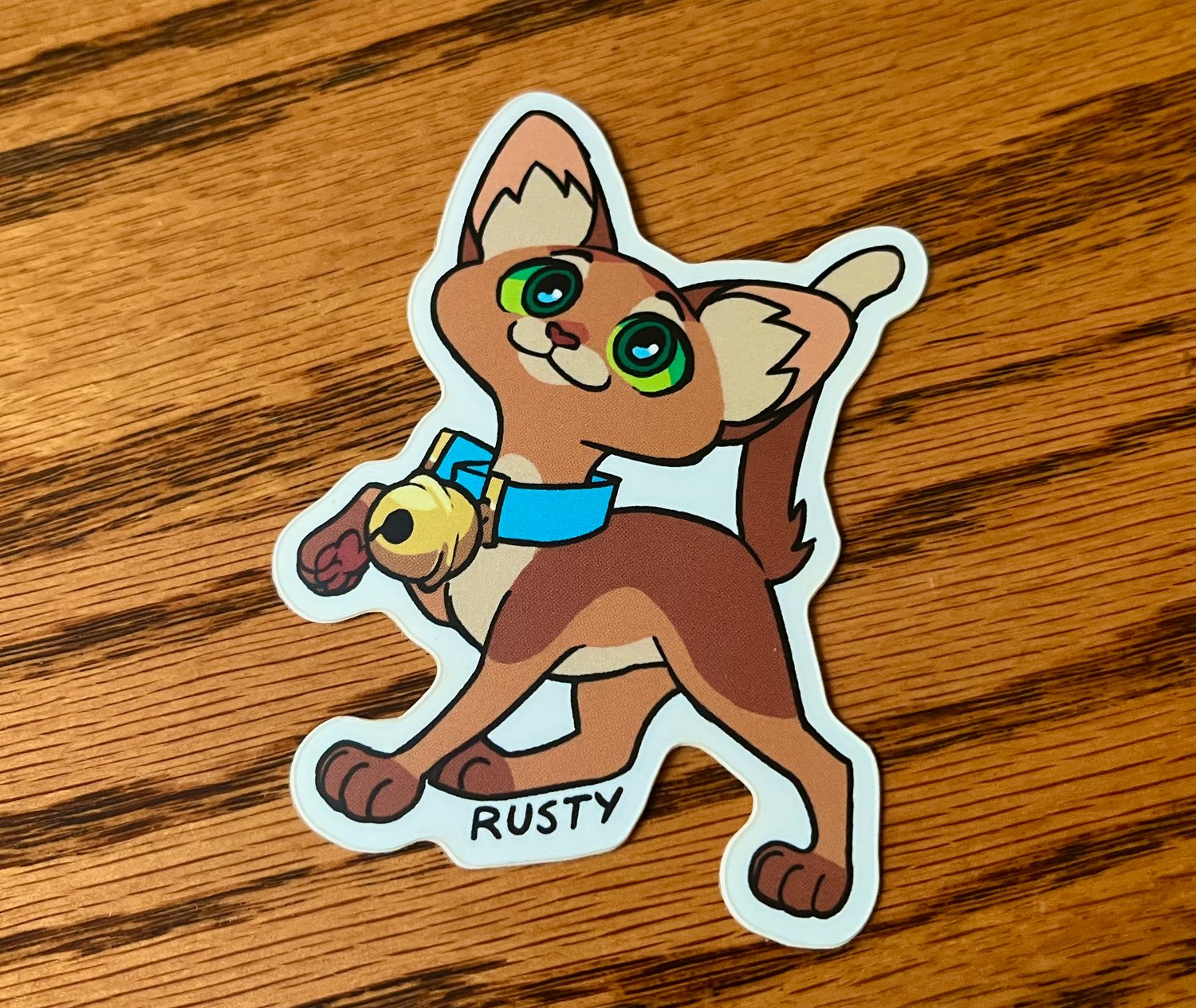 Rusty, 3 inch Vinyl Sticker | Nifty's Nook