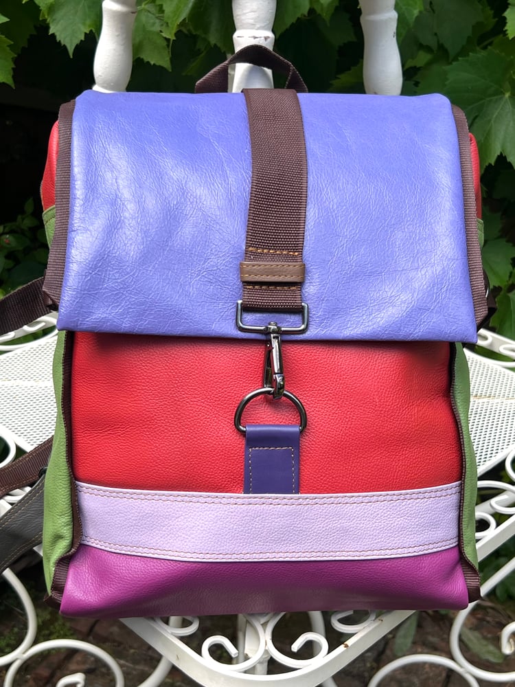 Image of Handmade Leather Buffalo Backpack/Baby Bag #3