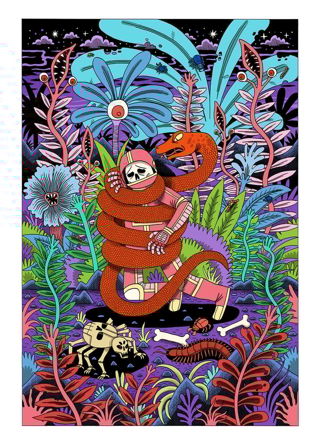 Snake Attack - A2 Archival Print