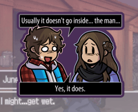 Getting Wet || Vinyl Sticker [Zero Escape: 999]