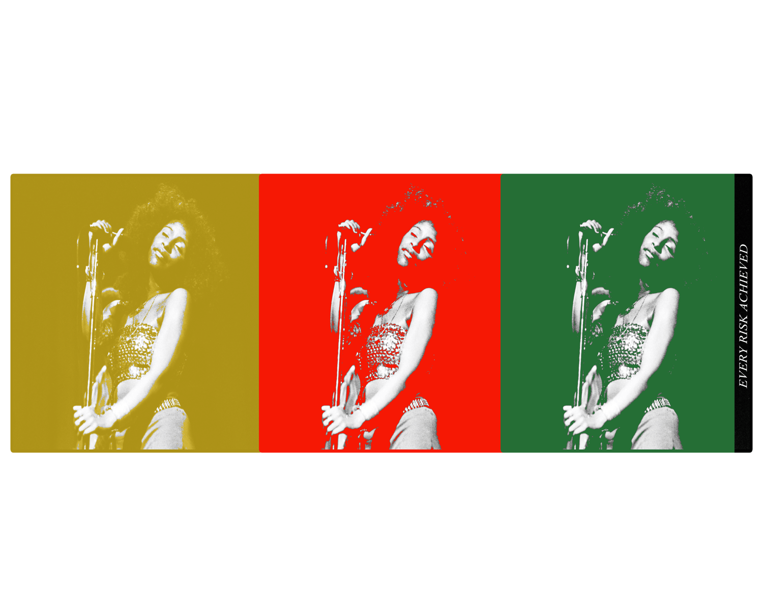 Image of GLORYERA® EVERY RISK ACHIEVED CHAKA TEE (WHITE)