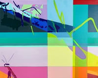 Image 4 of Praying Mantis (Triptych, original paintings)