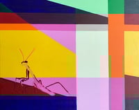 Image 2 of Praying Mantis (Triptych, original paintings)