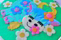 Image 2 of Handmade Nestor The Bull Felt Applique Hanging