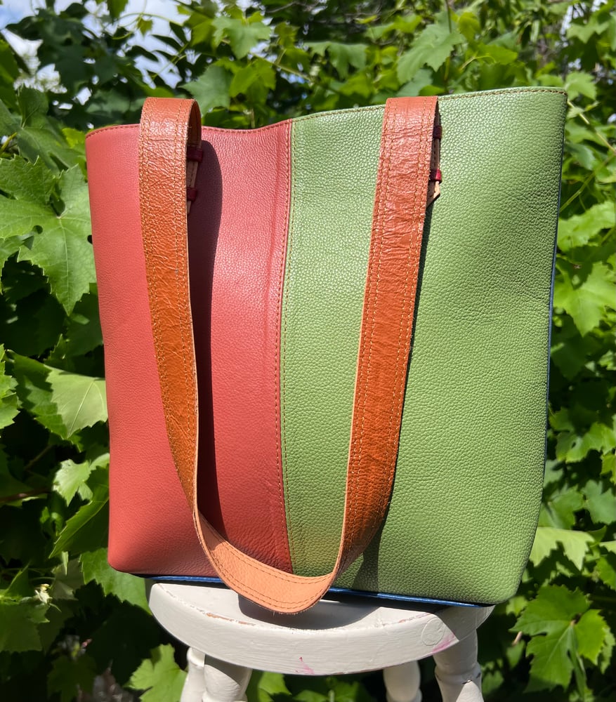 Image of Harlequin Collection - Multi-Coloured Recycled Tote  #26A 