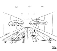 Image 1 of Print "Molestar en la piscina"