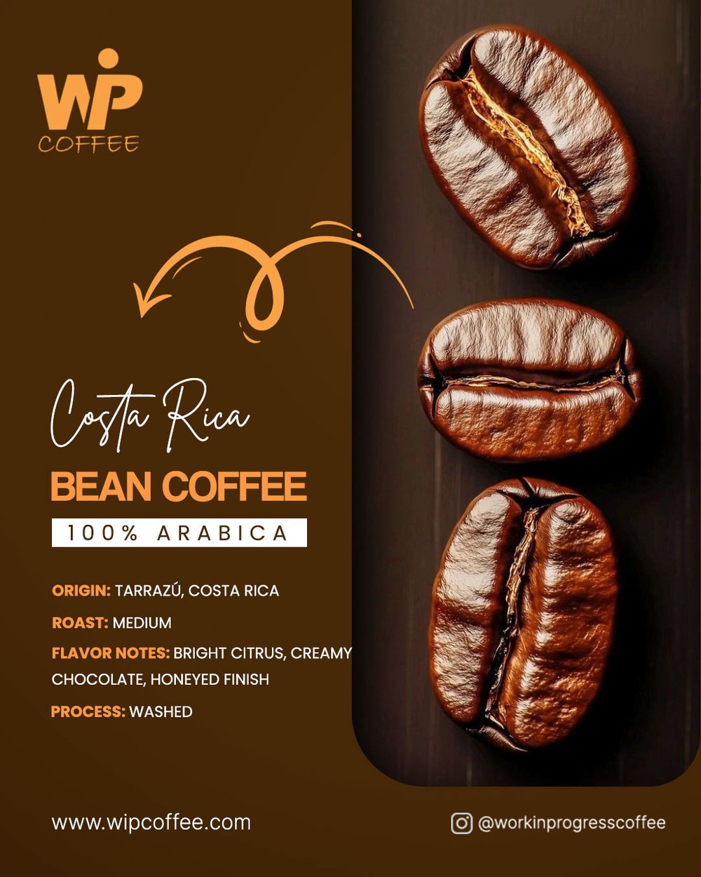 Costa Rica Whole Bean 1lb Bag