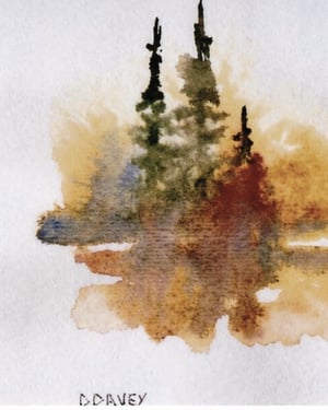 Sentinel and Reflection 4 x 6 inch