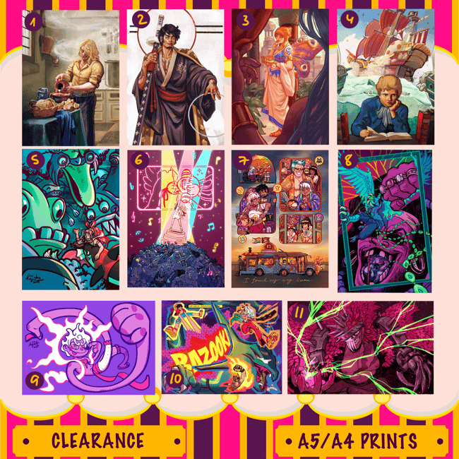 [CLEARANCE] One Piece - Prints