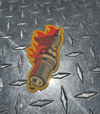Image 2 of 4'' SPARK PLUG STICKER