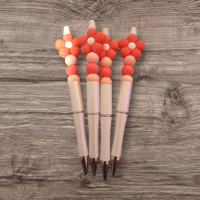 Salmon Pink Flower Pen