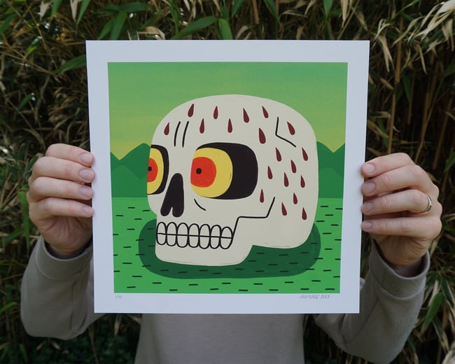 Skull - 12" Archival print