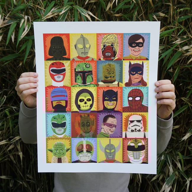 Heroes and Villains - 16x20" Archival Print