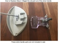 Image 4 of 110310800REIN non-OEM for Whirlpool washer or dryer handle wp8182574 PS982304