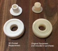 Image 2 of Mid century modern desk drawer roller set Anderson Hickey